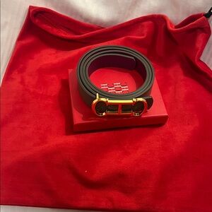 Gold Buckle Black Belt